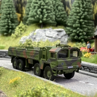 Camion MAN 10 to GL Camouflage - SCHUCO 452658500 - HO 1/87