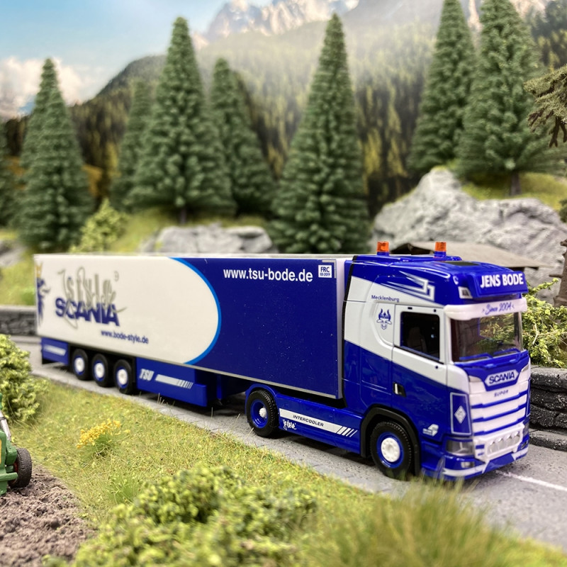 Scania CS20 HD, Remorque décorée - HERPA 314466 - HO 1/87