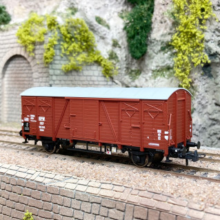 Wagon couvert Kddet 105 393, PKP, Ep III - ROCO 76322 - HO 1/87