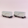 2 wagons couvert transport de bananes, DR, Ep IV - ROCO 77027 - HO 1/87