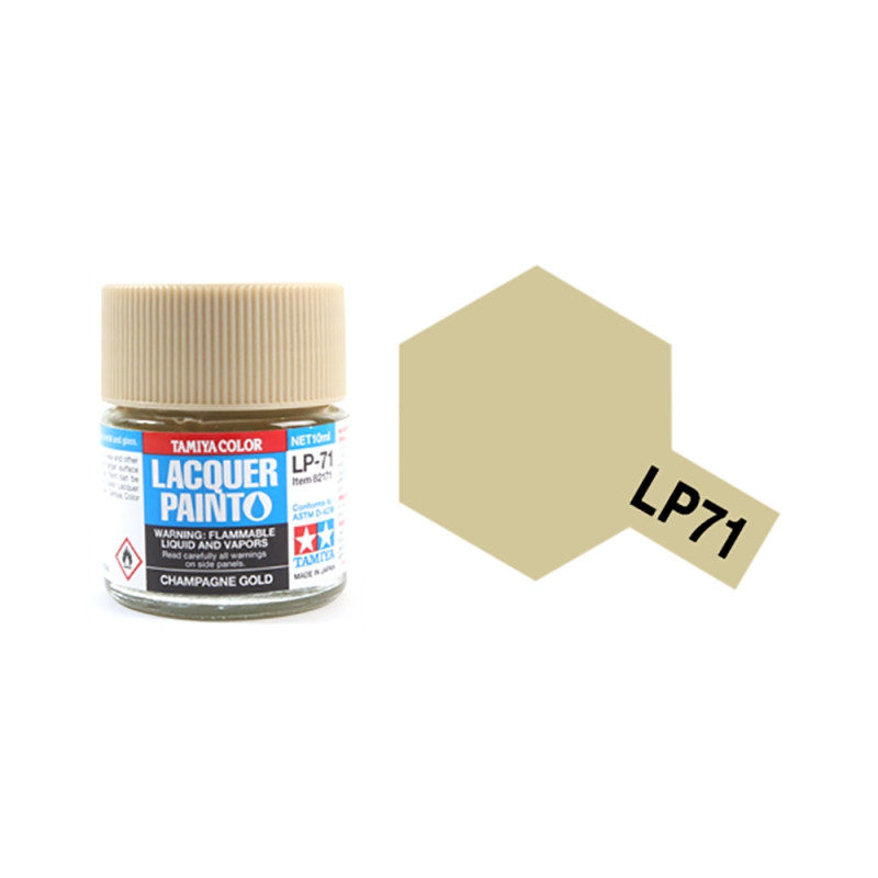 Peinture Or Champagne, pot de 10ml - TAMIYA LP71