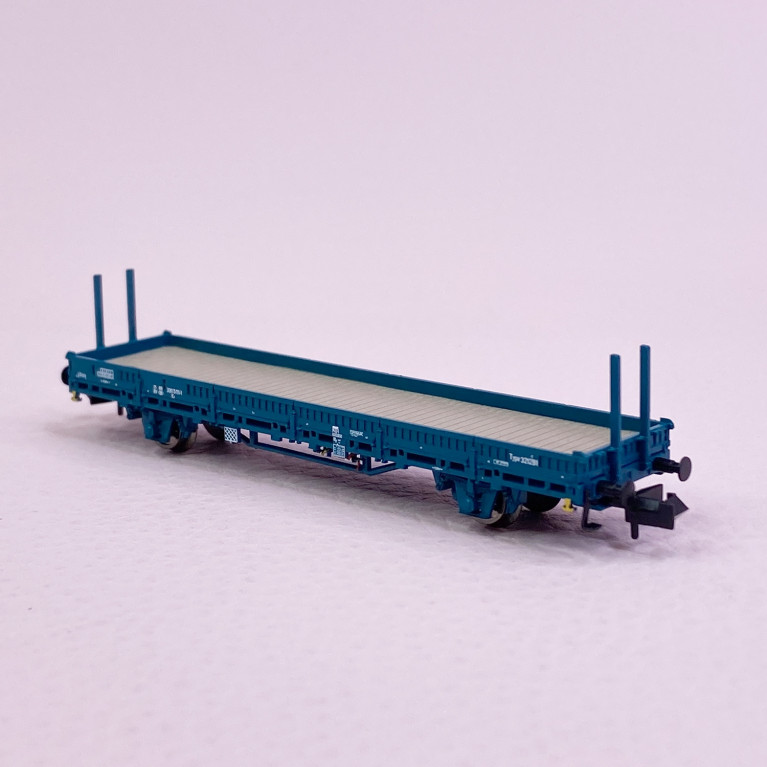 Wagon plat à ranchers rabattables type Ks, Sncb, Ep V - FLEISCHMANN 825748 - N 1/160