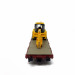 Wagon plat avec tractopelle jcb-HO-1/87-KIBRI 