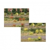 Touffes fleuries rouge / Jaune 5-6 mm (x100) - HEKI 1804 - HO 1/87