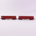 2 wagons tombereau FAS avec et sans passerelle, Sncf, Ep V - REE WBSE012 - HO 1/87