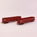 2 wagons tombereau FAS avec et sans passerelle, Sncf, Ep V - REE WBSE012 - HO 1/87