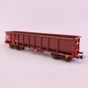 Wagon tombereau FAS rouge 606 avec passerelle reconstruit, Sncf, Ep V - REE WBSE018 - HO 1/87