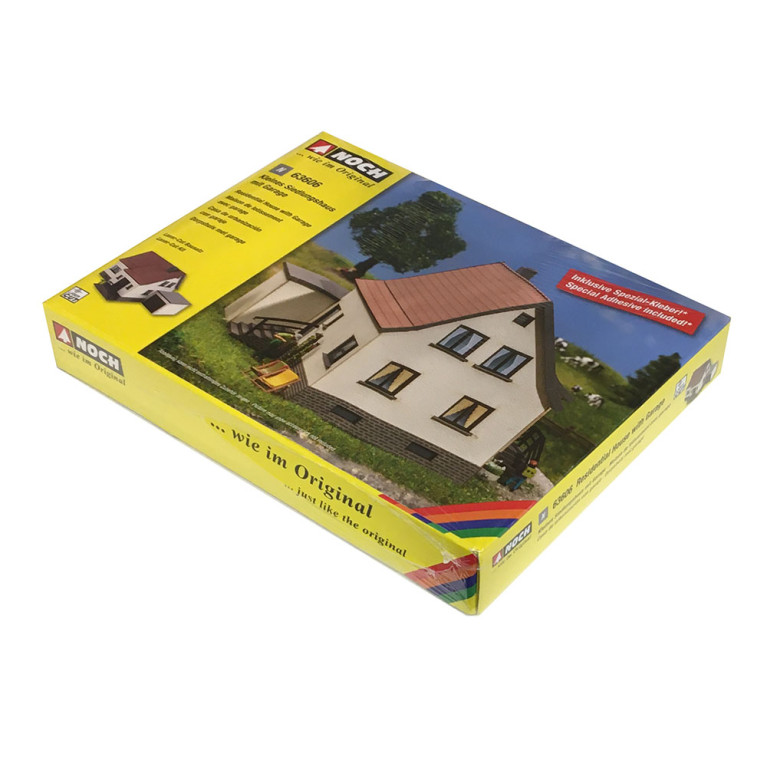 Maison Familiale avec garage, Laser Cut - NOCH 63606 - N 1/160