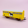 Wagon Couvert Gs, transport de chevaux, Sncf, Ep III - JOUEF HJ6232 - HO 1/87