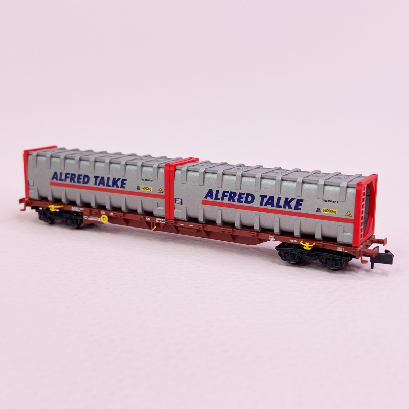 Wagon porte conteneurs Sgnss "Alfred Talke", FS, Ep VI - ARNOLD HN6590 - N 1/160