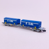 Wagon porte conteneurs Sgss "T.T.S.", Sncf, Ep VI - ARNOLD HN6582 - N 1/160