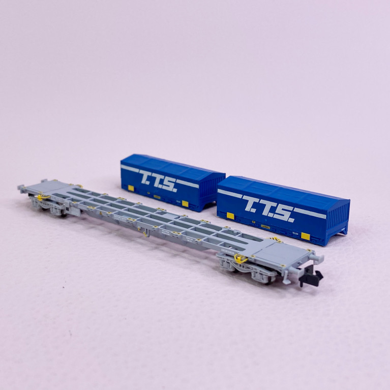 Wagon porte conteneurs Sgss "T.T.S.", Sncf, Ep VI - ARNOLD HN6582 - N 1/160