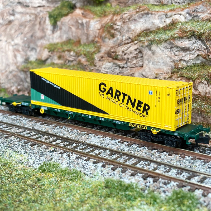 Wagon porte conteneurs Sgnss "Gartner", CEMA, Ep VI - ARNOLD HN6589 - N 1/160