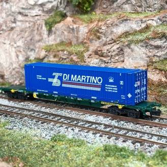 Wagon porte conteneurs Sgnss "Di Martino", CEMA FS, Ep VI - ARNOLD HN6585 - N 1/160