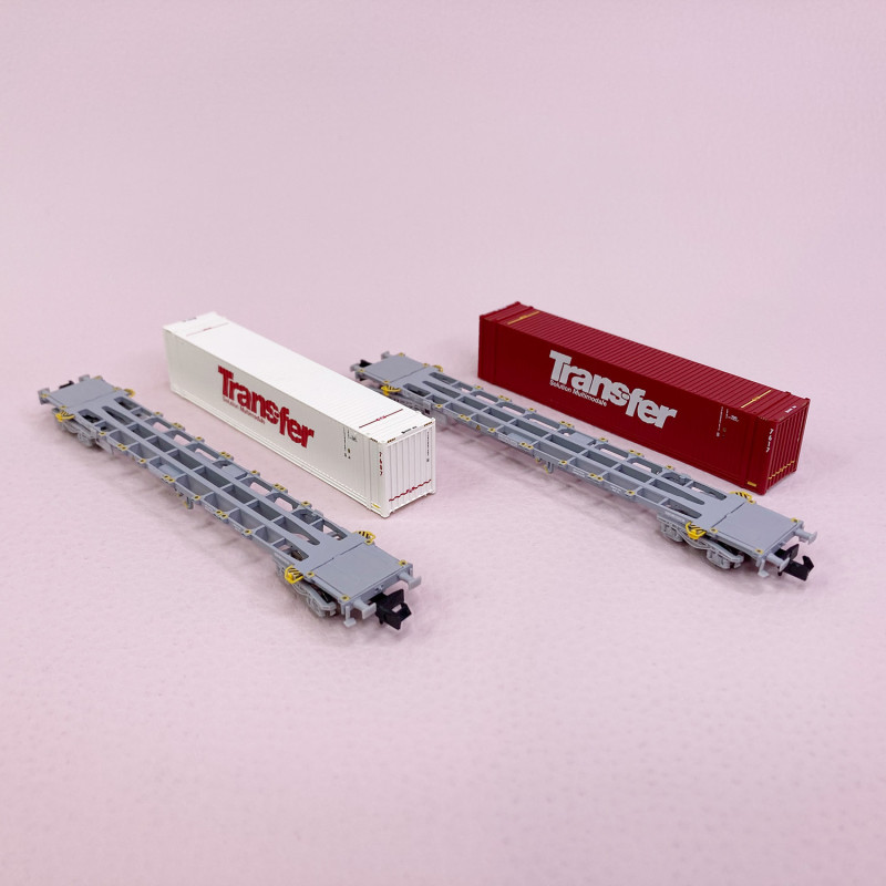 Arnold Hn6532 : Wagon Sncf Porte Conteneur 60´ Rouch Neuf En Boîte