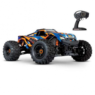 Wide MAXX 4S 4WD Brushless, Orange - TRAXXAS 89086-4ORNG - 1/10