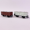 2 wagons couvert transport de lait, DB, Ep III - MARKLIN 48818 - HO 1/87