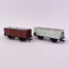 2 wagons couvert transport de lait, DB, Ep III - MARKLIN 48818 - HO 1/87