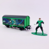 Wagon couvert "Green Lantern" avec figurine, feu de fin de convoi - MARKLIN 44830 - HO 1/87