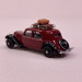 Citroën Traction 11A 1935 rouge excelsior, galerie et valises - SAI 1811 - HO 1/87