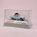 Peugeot 404 bleu pastel, galerie et valises - SAI 1822 - HO 1/87