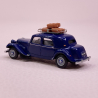 Citroën Traction 11B 1952 bleu nuit, galerie et valises - SAI 1812 - HO 1/87