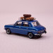 Simca 1100 bleu métallisé, galerie et valises - SAI 1840 - HO 1/87