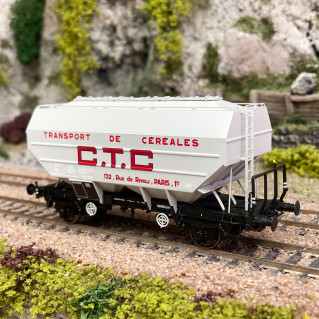 Wagon trémie céréalier "CTC", Sncf, Ep III - REE WB724 - HO 1/87