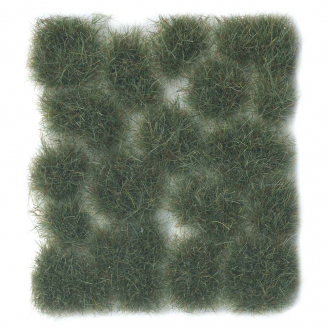 Touffes d'herbe Vert Intense, Sauvage, 12mm (x17) - VALLEJO SC427