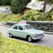 Peugeot 204 Bleu Pastel, Auto Ecole + Pompistes - SAI 1922 - HO 1/87