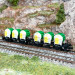 2 wagons porte conteneurs BTs 50 "Knorr", DB, Ep IV - FLEISCHMANN 823306 - N 1/160