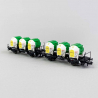 2 wagons porte conteneurs BTs 50 "Knorr", DB, Ep IV - FLEISCHMANN 823306 - N 1/160