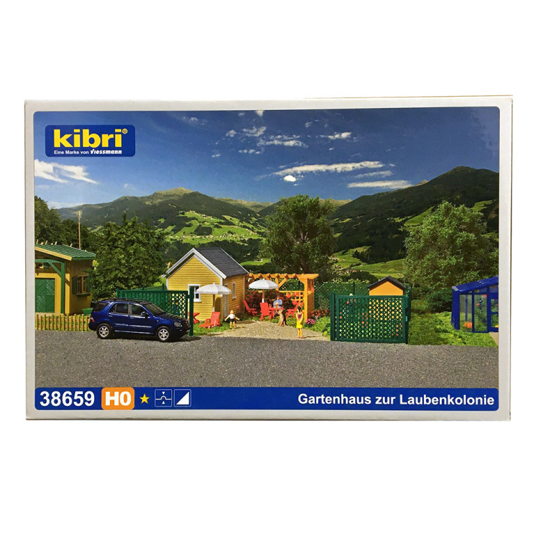 Petite maison de jardin avec accessoires-HO-1/87-KIBRI 38659