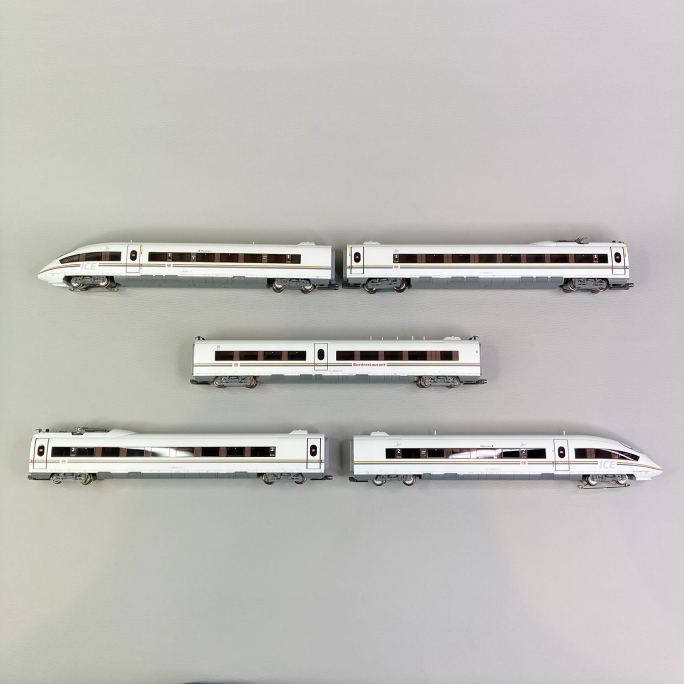ICE 3, série 403, 5 éléments, train à grande vitesse, DB, Ep VI, digital son 3R - MARKLIN 37784 - HO 1/87