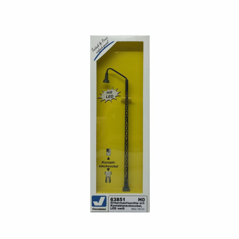 Lampadaire éclairage à led-HO-1/87-VIESSMANN 63851
