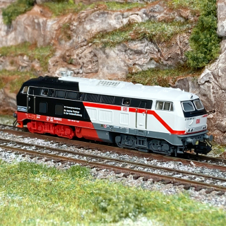 Locomotive diesel BR 218 497-6 "version Cottbus", DB, Ep VI, digital son - MINITRIX 16825 - N 1/160