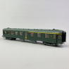 Voiture OCEM RA A3B5 mixte 1/2CL, logo encadré jaune, Sncf, Ep IV - REE VB-388 - HO 1/87