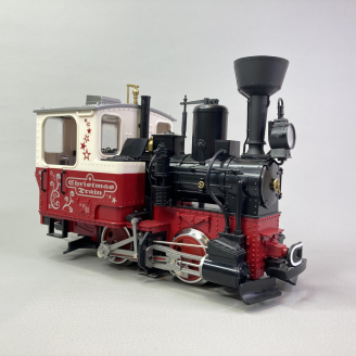 Locomotive vapeur de Noël type 020 avec fumigène et père Noël - LGB - G  1/22.5 - OC161122C