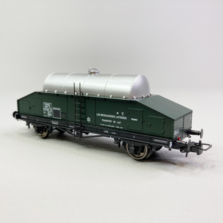 Wagon transport de lait 2 essieux, Sncf, Ep IIIab - NOVATEUR MODELES 50000 -  HO 1/87