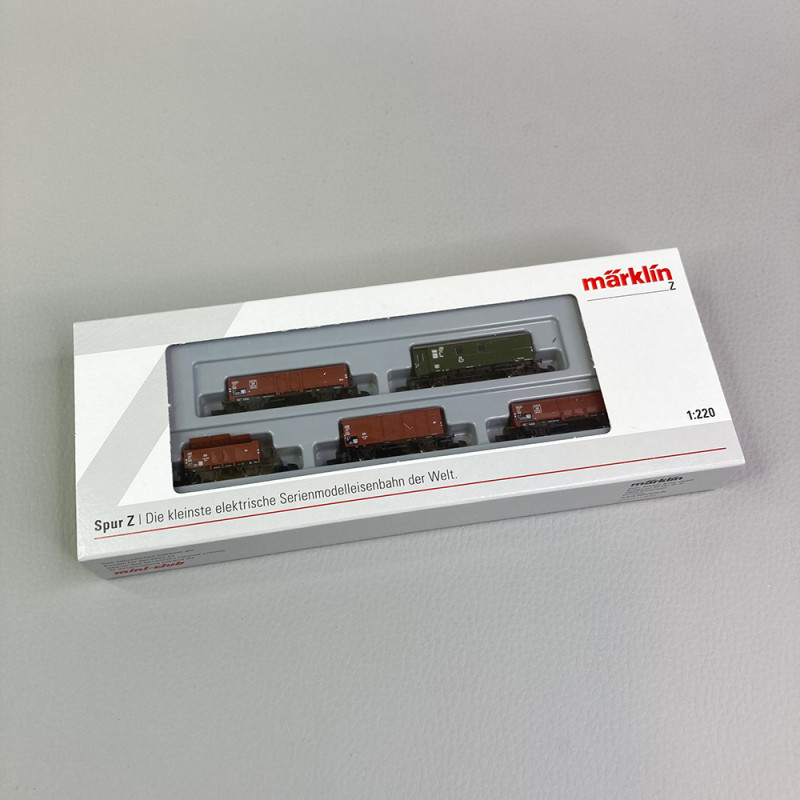 Convoi de 5 wagons de marchandises, DB, Ep III - MARKLIN 86070 -  Z 1/220