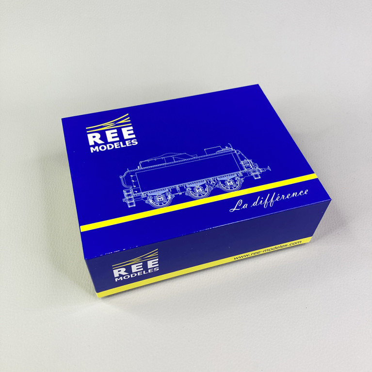 Tender 25 A 50, 3 essieux, vert 306 filets rouges, Sncf, Ep III - REE MB-139 - HO 1/87