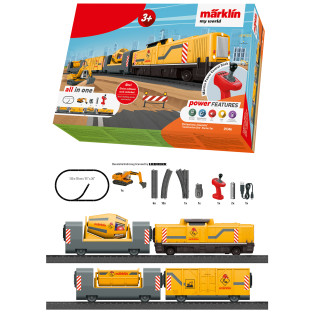 Coffret de démarrage « train de chantier » - MARKLIN 29346 - HO 1/87