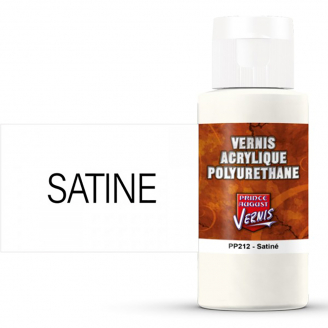 Base Acrylique Polyuréthane, Vernis Satiné 60ml - PRINCE AUGUST PP212