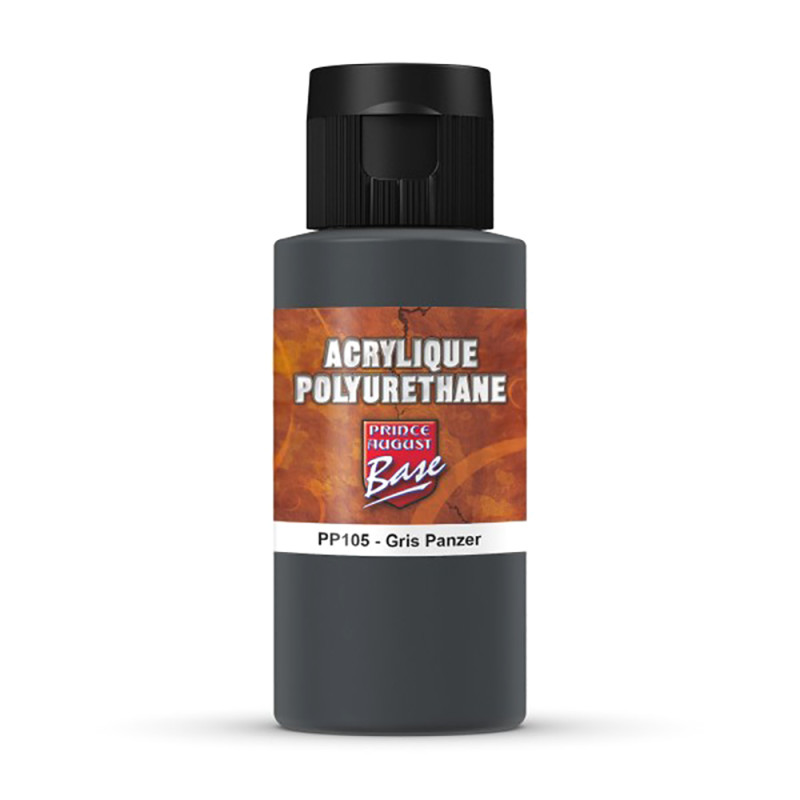 Base Acrylique Polyuréthane, Gris Panzer 60ml - PRINCE AUGUST PP105