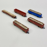Convoi de 5 wagons transport de bois, PKP, Ep VI - MARKLIN 86683 -  Z 1/220