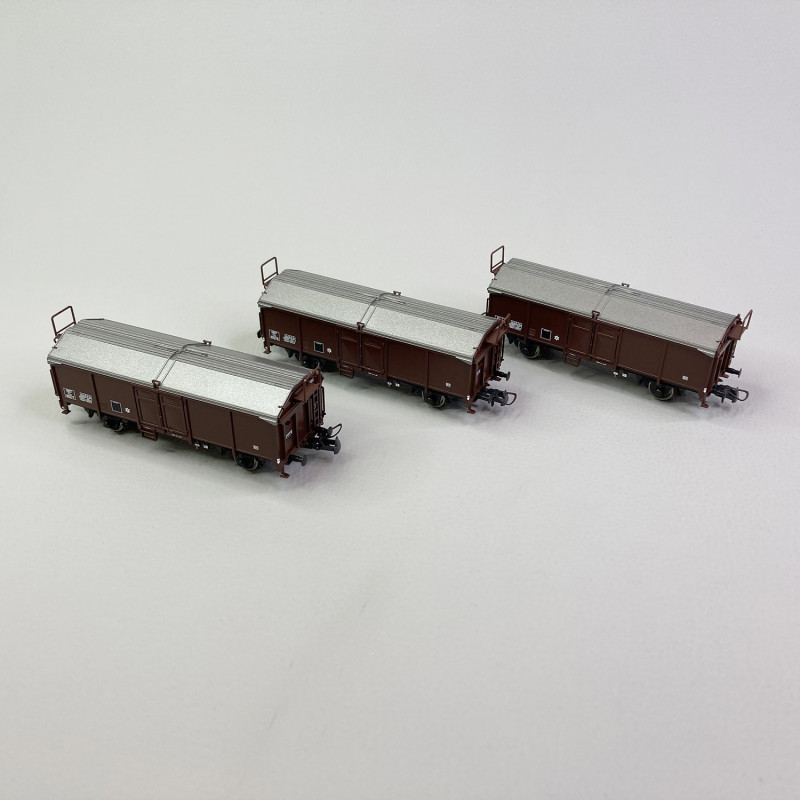 Wagon marchandise à bogies à parois télescopique SNCF Roco train ho en boîte ref 4395C - Modélisme Wagon marchandise à bogies à parois télescopique SNCF Roco train ho en boîte ref 4395C - Modélisme