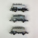 3 wagons citerne Uahs, 2 essieux, DR Ep IV - ROCO 77021 - HO 1/87