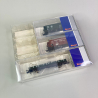 3 wagons de marchandises 2 essieux, K.Bay.Sts.B, Ep I - ROCO 77028 - HO 1/87