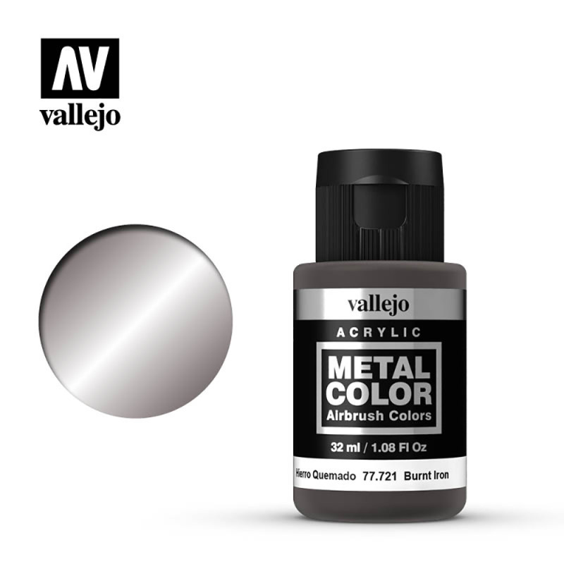 Peinture Fer Brulé, Metal Color 32 ml - VALLEJO 77721 Peinture Fer Brulé, Metal Color 32 ml - VALLEJO 77721