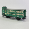 Wagon couvert G10 avec guérite "Champagne Mercier", Alsace Lorraine, Ep I - BRAWA 49863 - HO 1/87